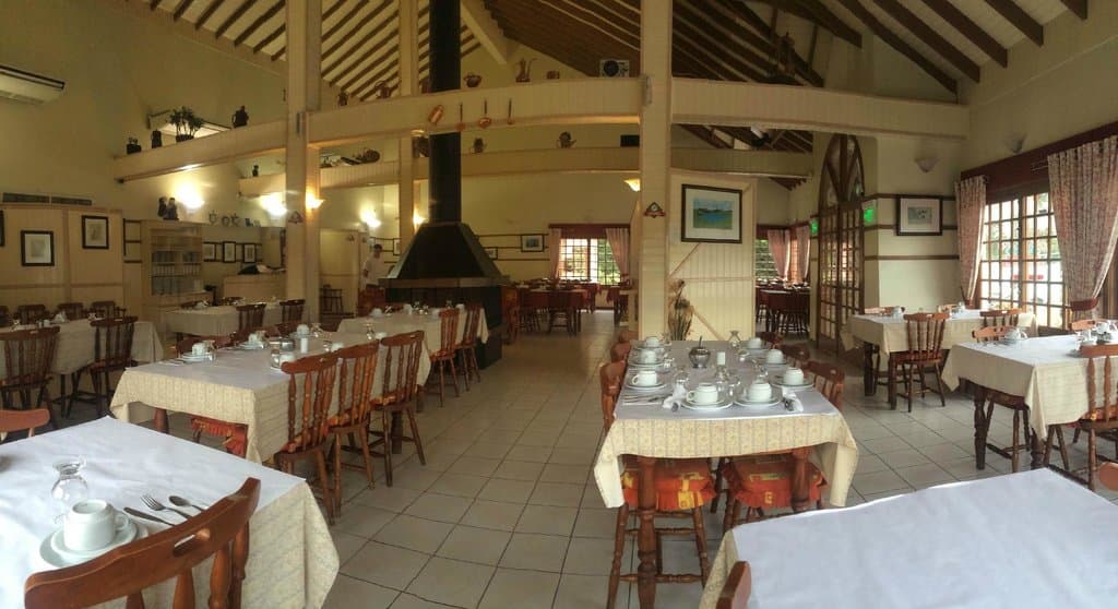 Vista interna do restaurante