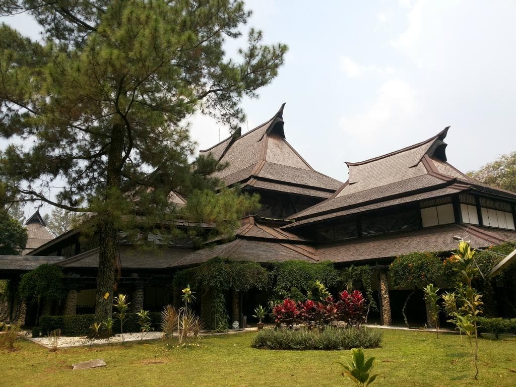 Beautiful traditional architecture of East Hall, ITB