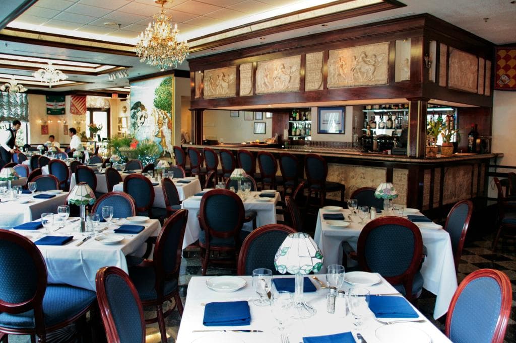 Our bar and dining room!