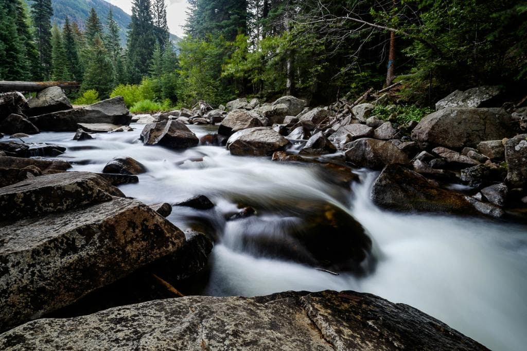 Creek under Weller Lake Trail Food Bridge