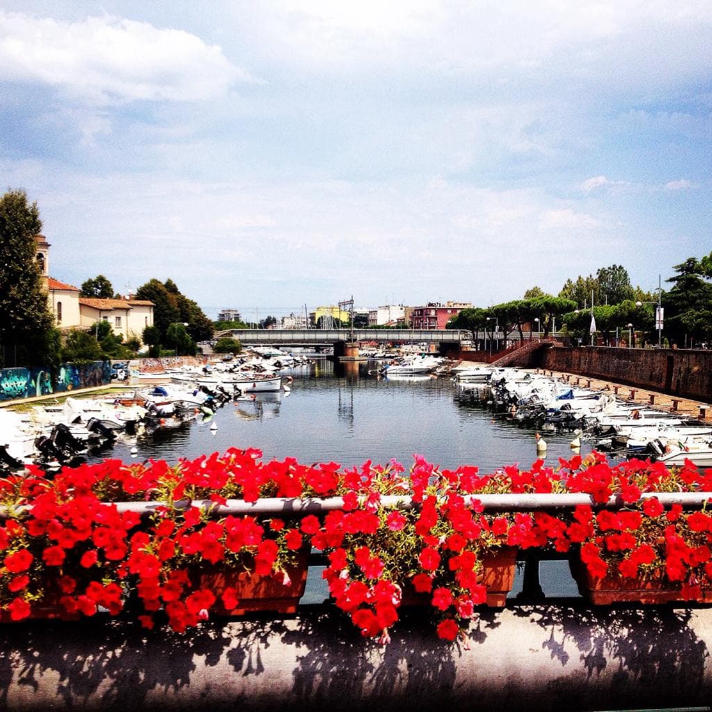 Vista dal borgo San Giuliano a mare Rimini