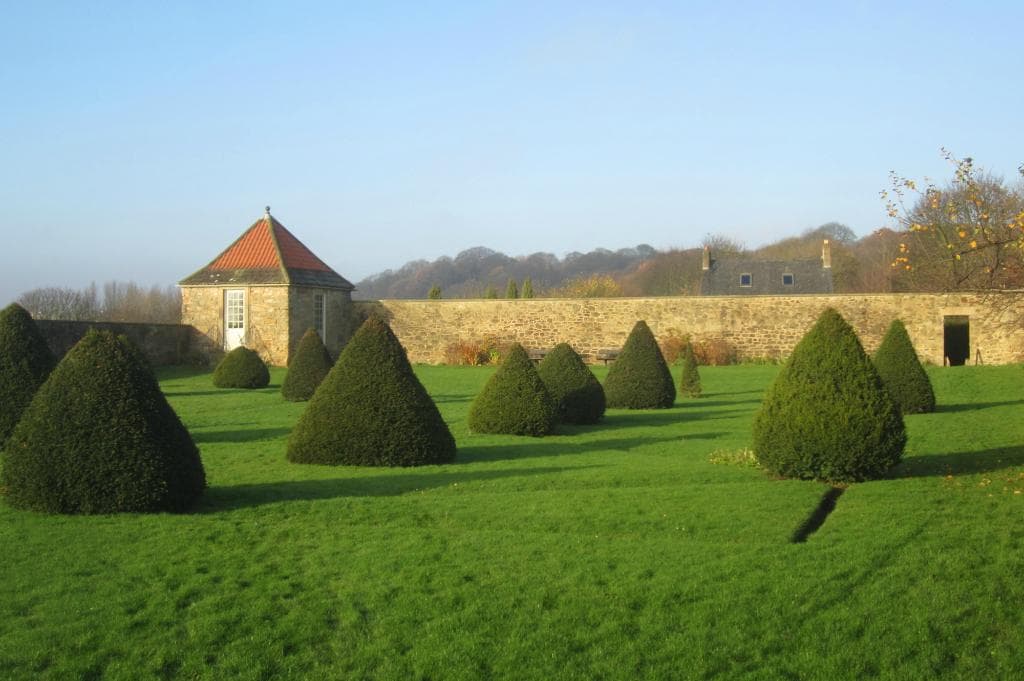View of gazebo in the  upper walled garden