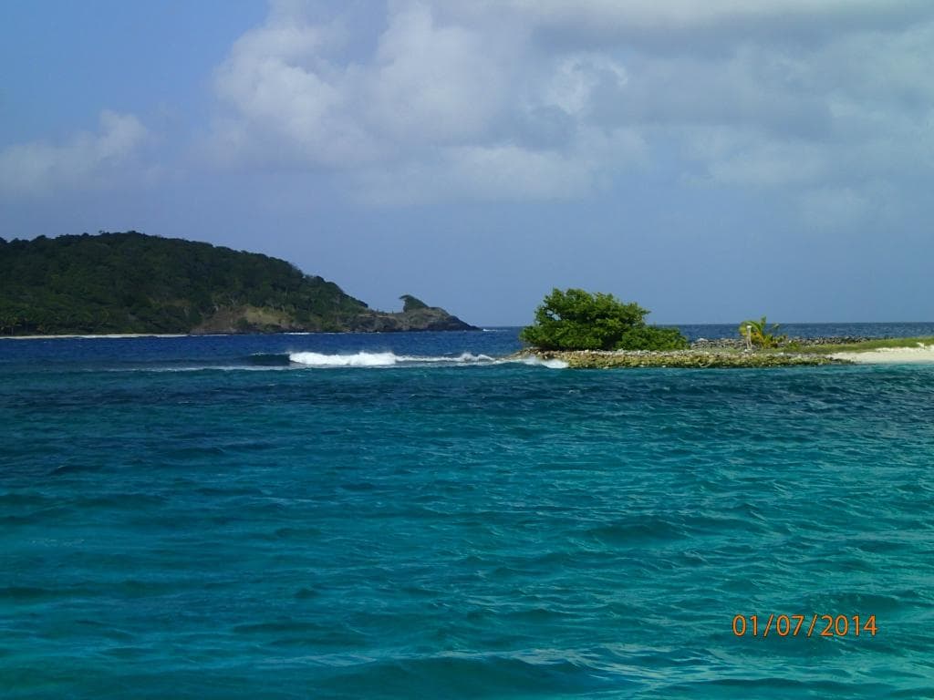 SANDY ISLAND, FROM THE ANCHORAGE, LOOKING WEST