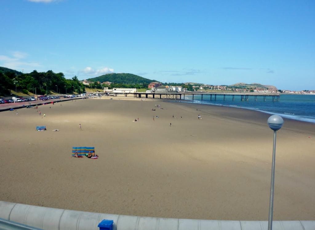 View from the Porth Eirias viewing platform