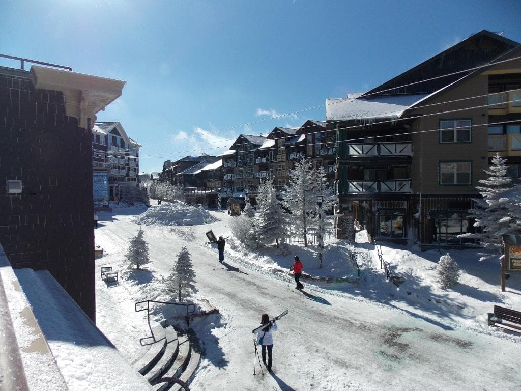 Snowshoe Village as viewed from Highland House