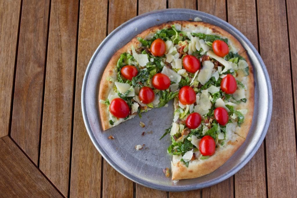 Specialty BLT pizza; ask about our specialty pizzas available for a limited time.