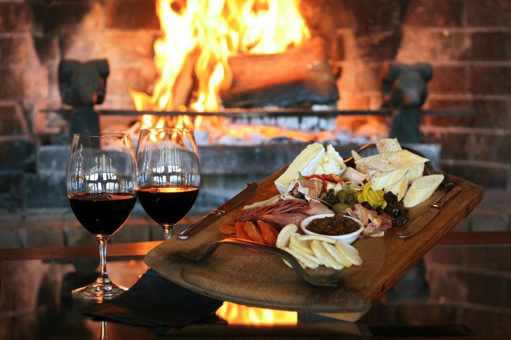 Platter by the open fire