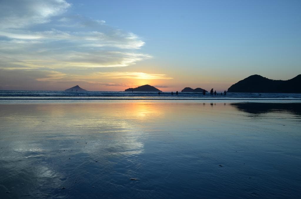 Pôr do sol no mar