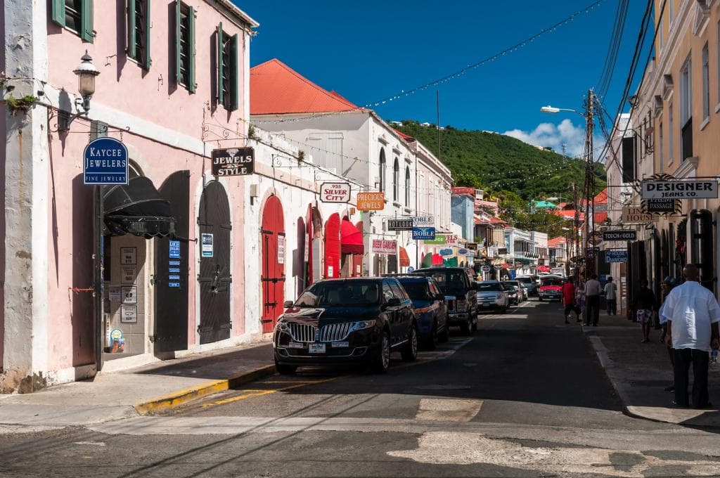 Colorful Main Street Looking East