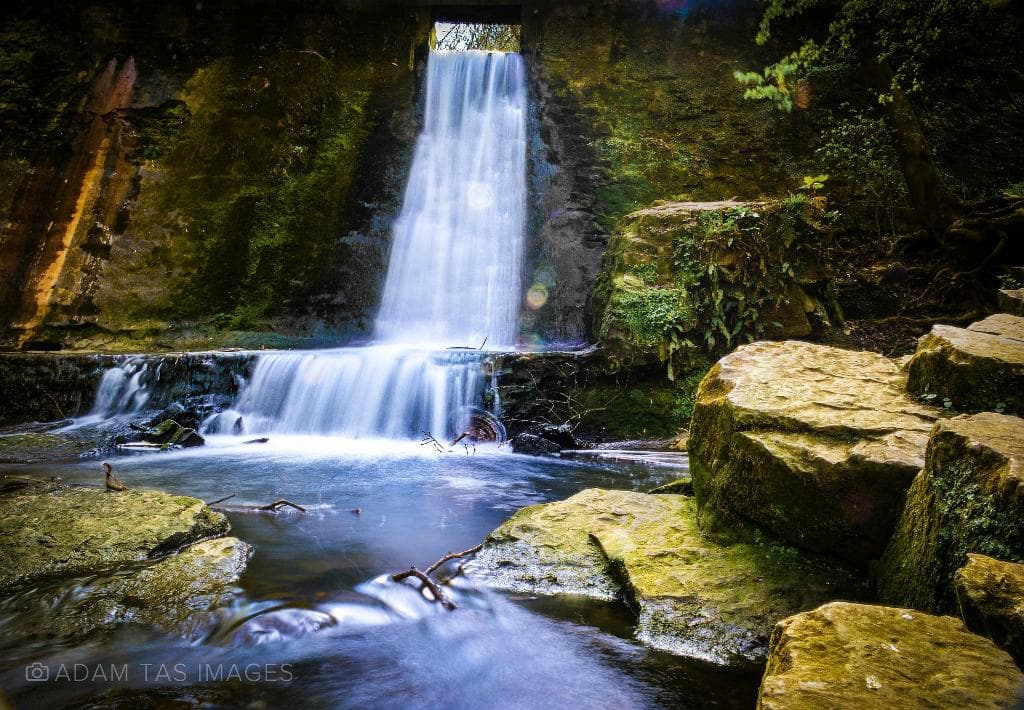 Waterfall at Wepre Park. #wales #deeside #adamtasimages
