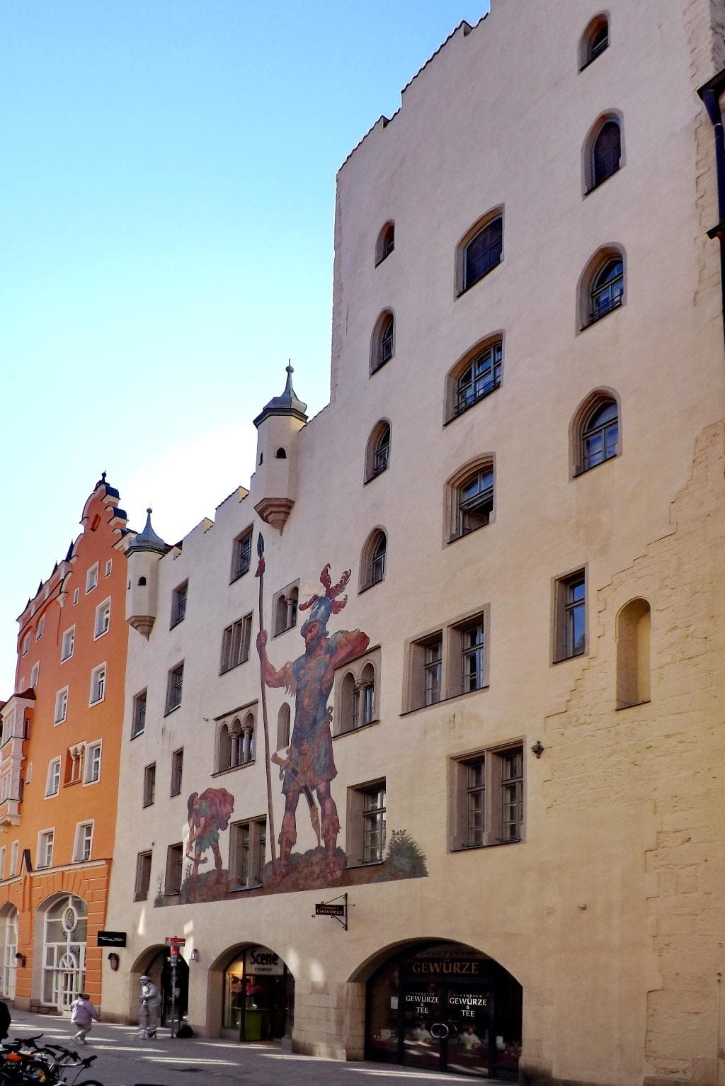 The castle-like building