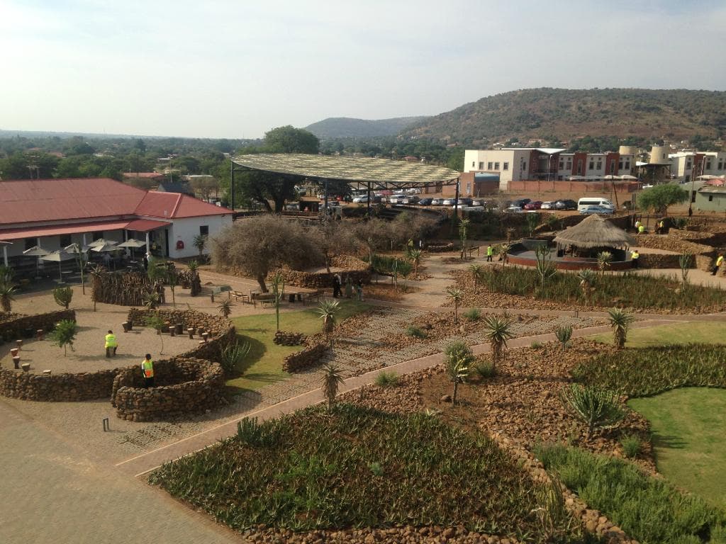 A view from the Moruleng Cultural Precinct bell tower