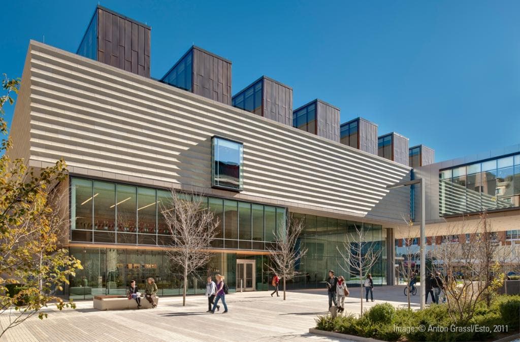 The new 86,000-square-foot expansion designed by Machado and Silvetti Associates in October 2011