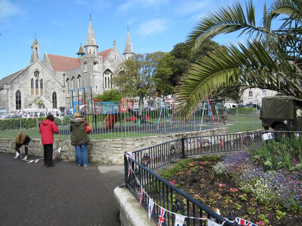 In the gardens