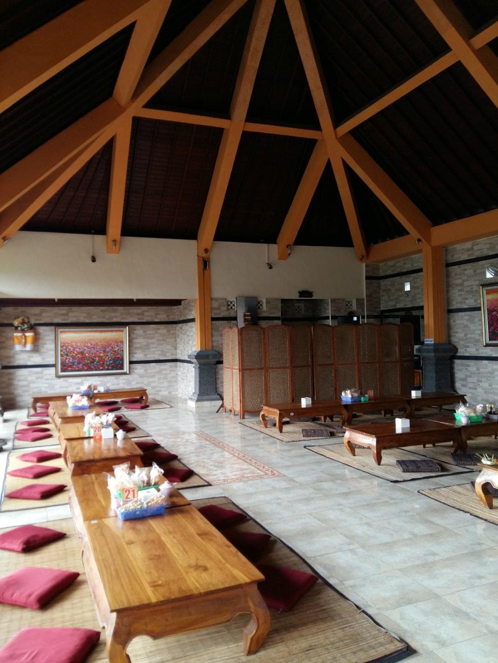 Seating area upstairs