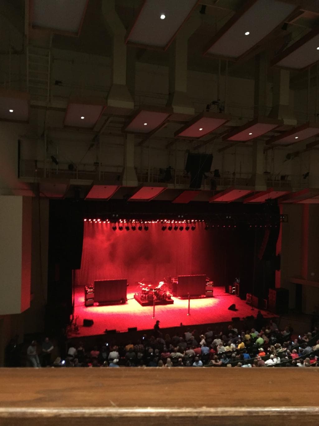 view from balcony before the show