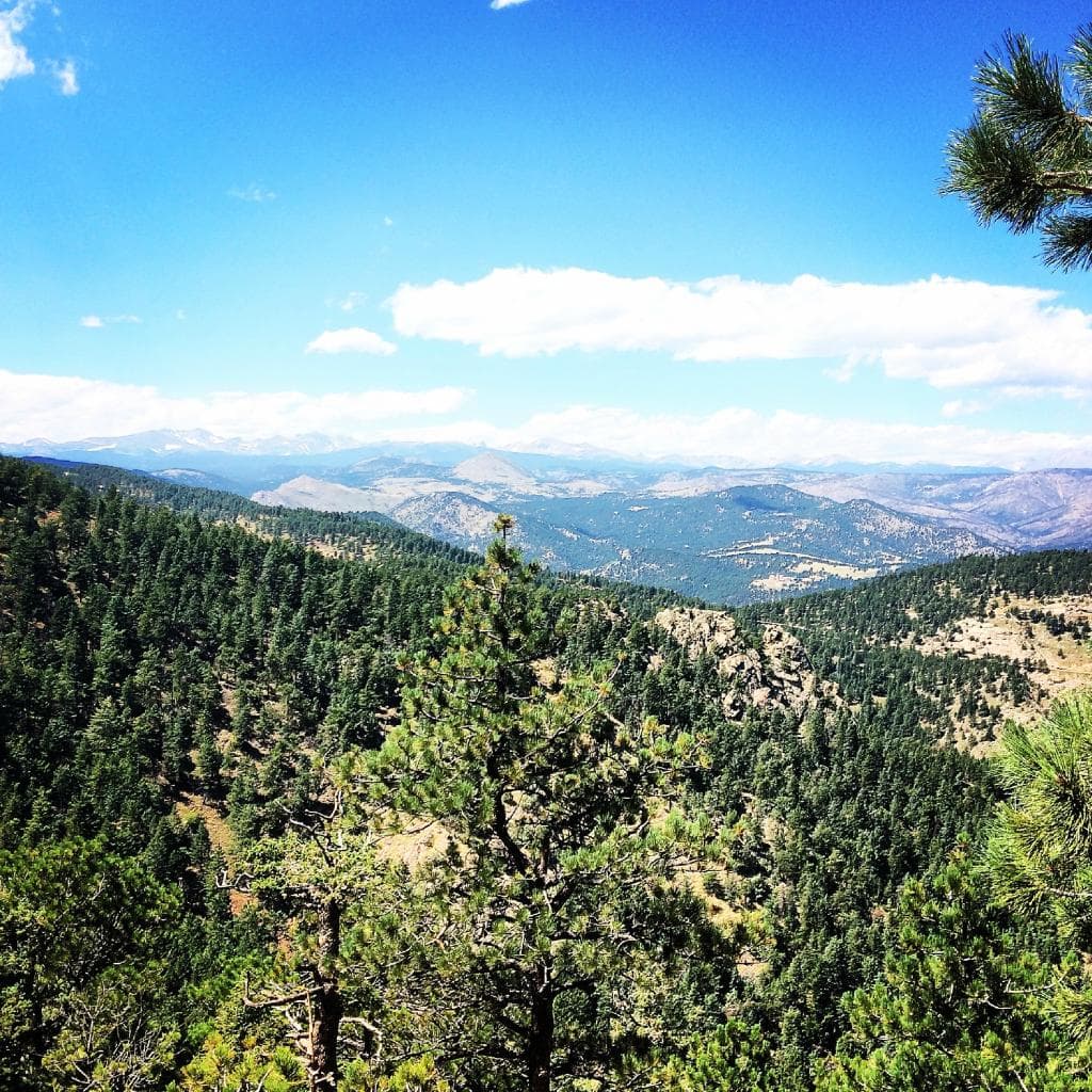 View while eating lunch atop Chautauqua