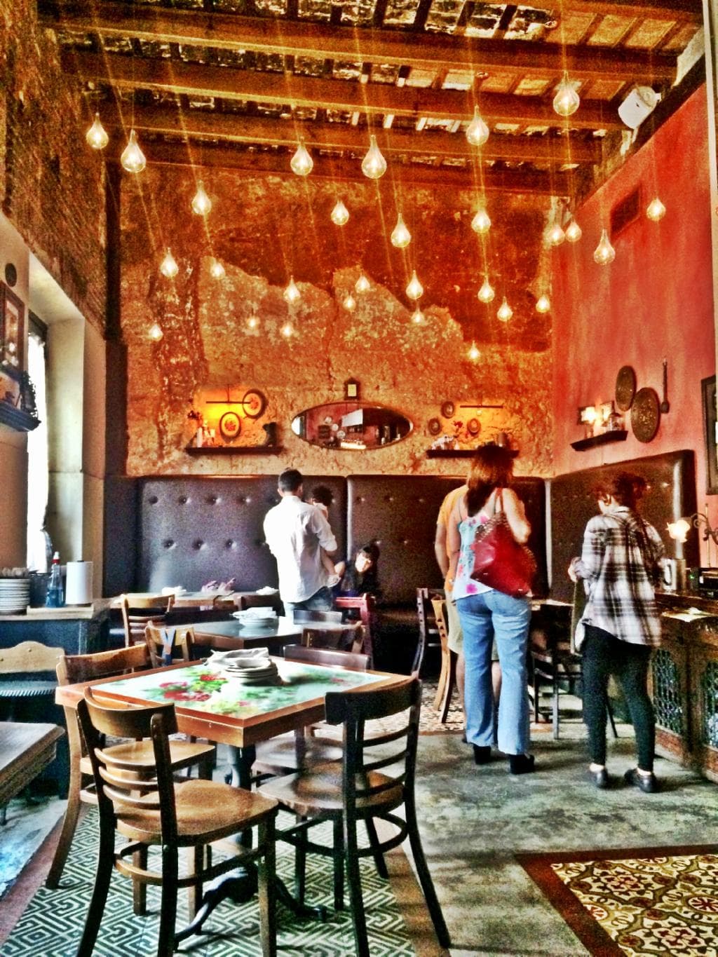 Upstairs dining area at Pirilo