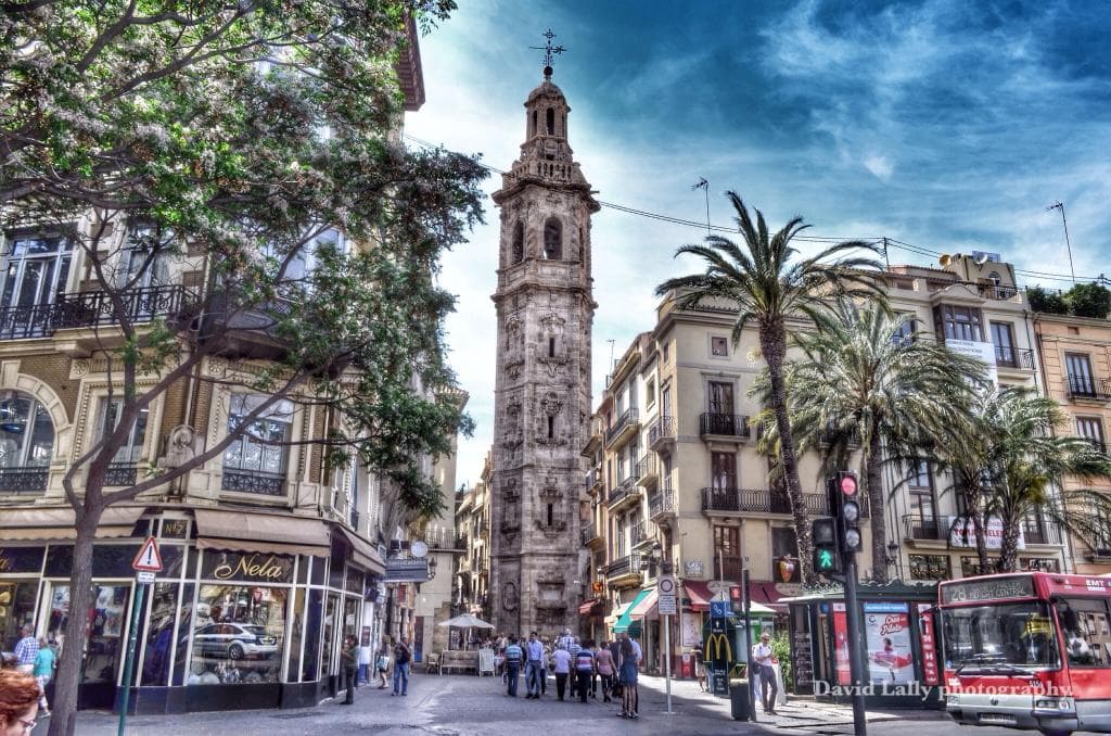 Saint Catalina tower located near plaza Reina.