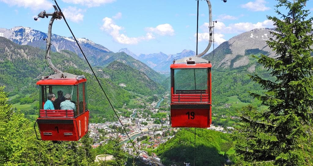 Die Katrin Seilbahn in Bad Ischl im Salzkammergut