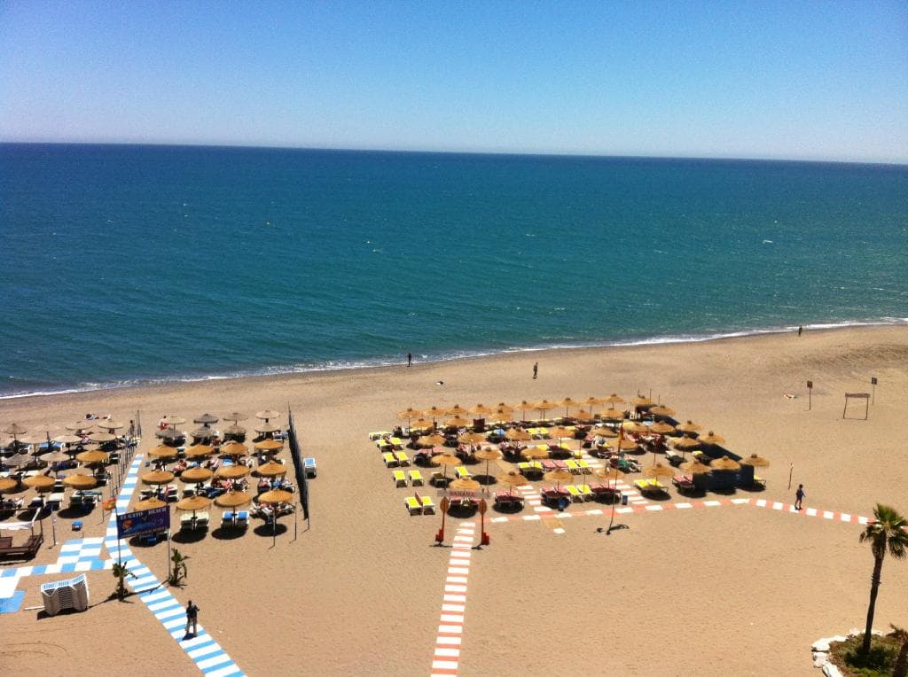 at the Bajondillo Beach