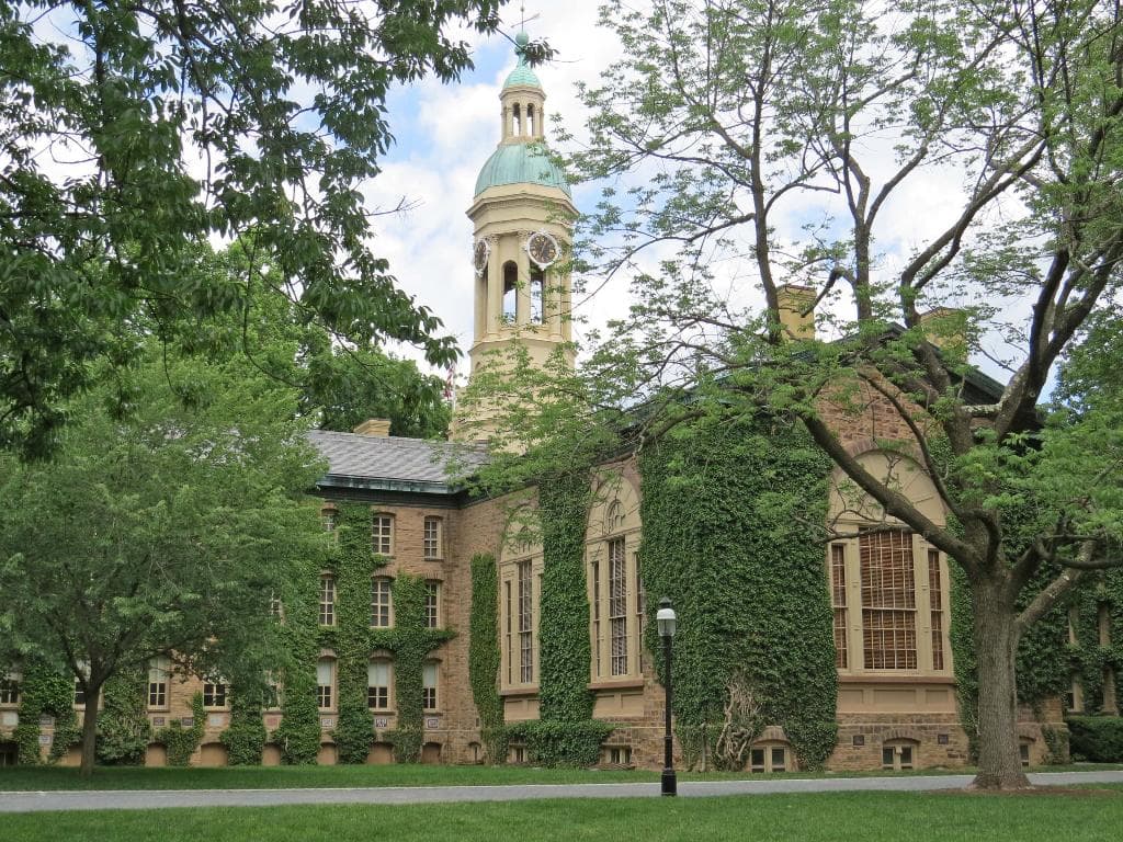 Side view of Nassau Hall