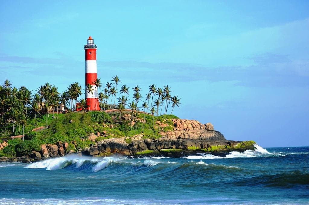lighthouse view from the beach