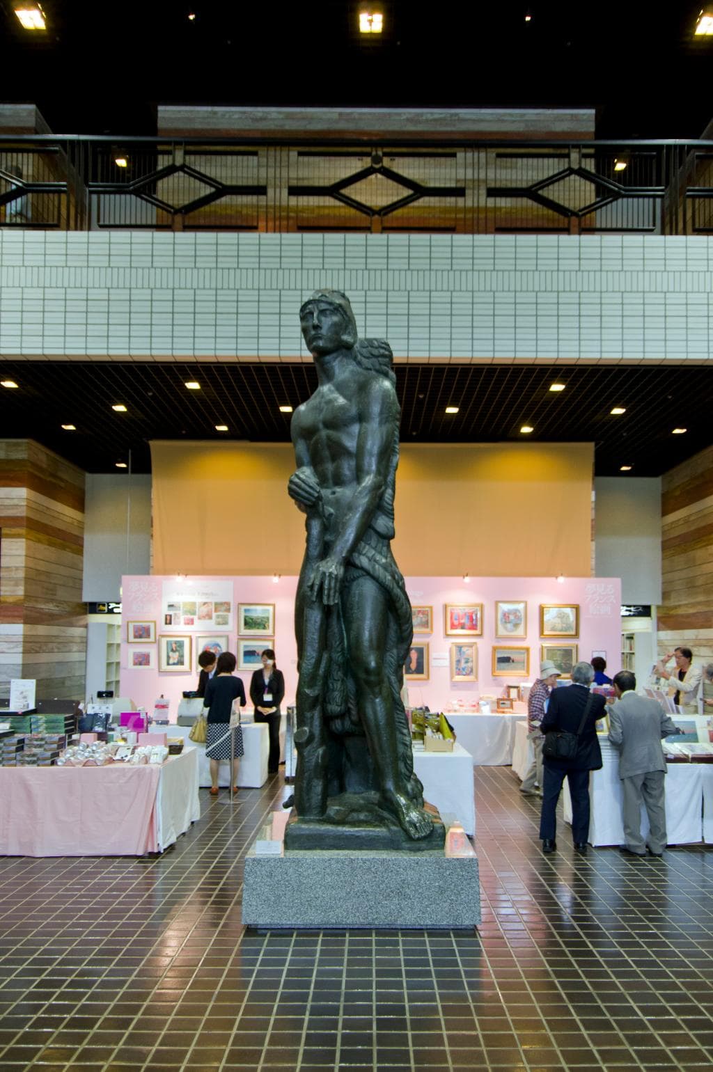 A statue in the main hall of the Museum (La Force by Emile Antoine Bourdelle)