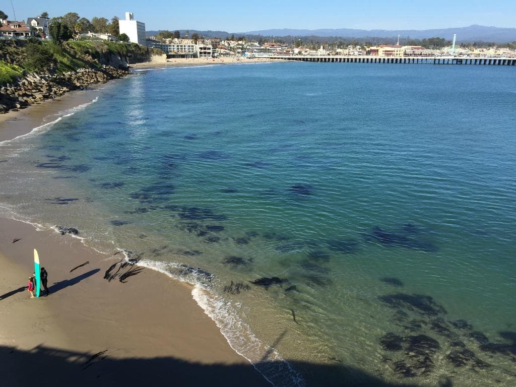 View from outer walkway of lighthouse field state beach