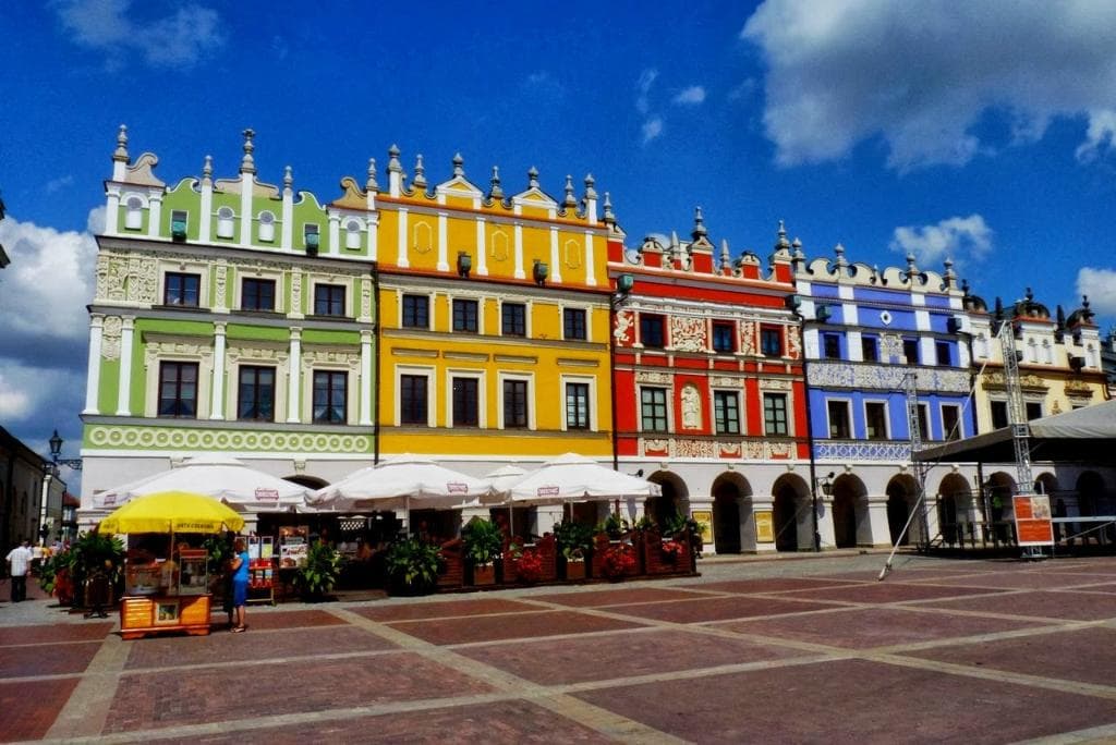 Zamość. Kamienice ormiańskie.