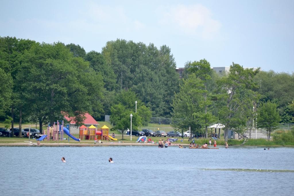 Playground and swimming