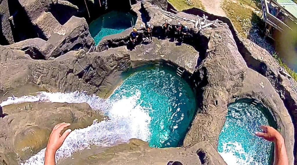 saut de 8 mètres