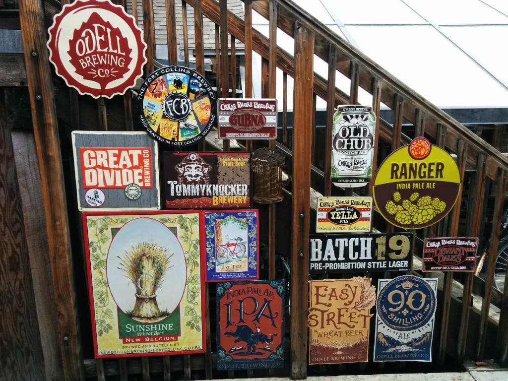 A small sampling of the beers available...