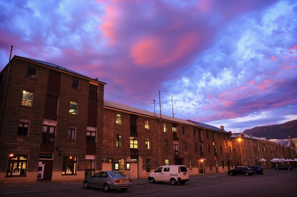 View of Salamanca Arts Centre from Salamanca Place. Photograph by Arwen Dyer (arwendyer.com)