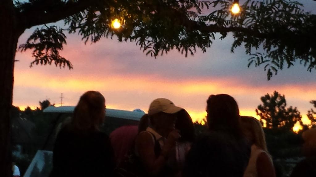Sunset from Lone Tree Golf Club Patio