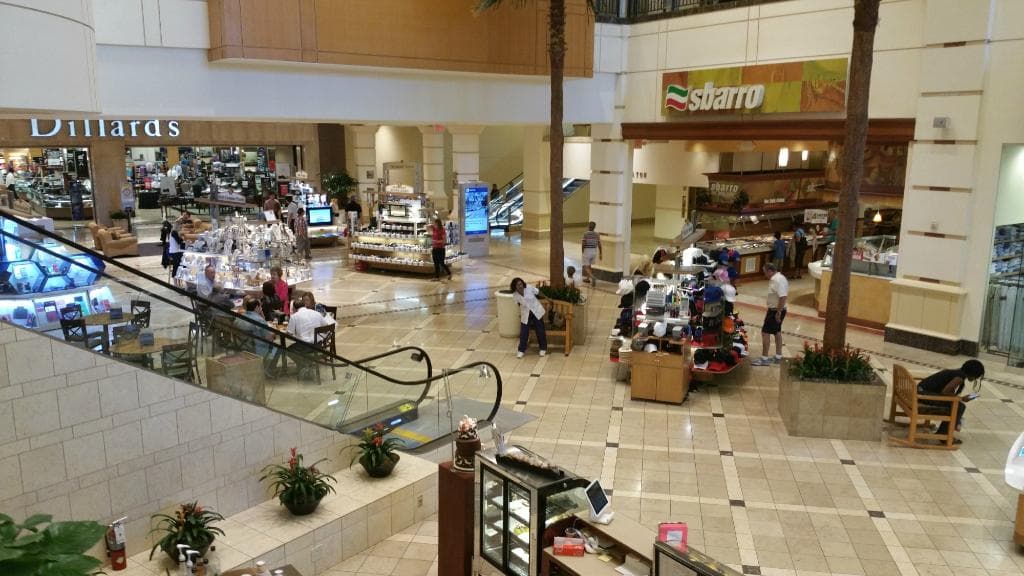 Looking Down on the Lower Floor at Galleria Ft. Lauderdale