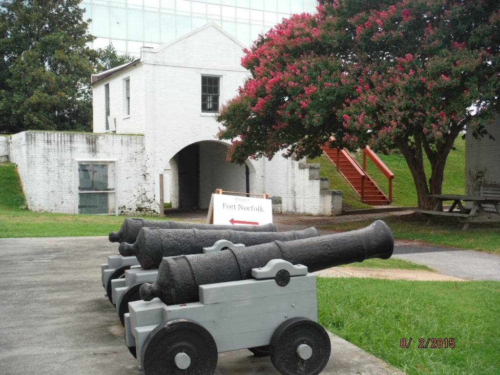 Main Gate and Prison Entrance to left