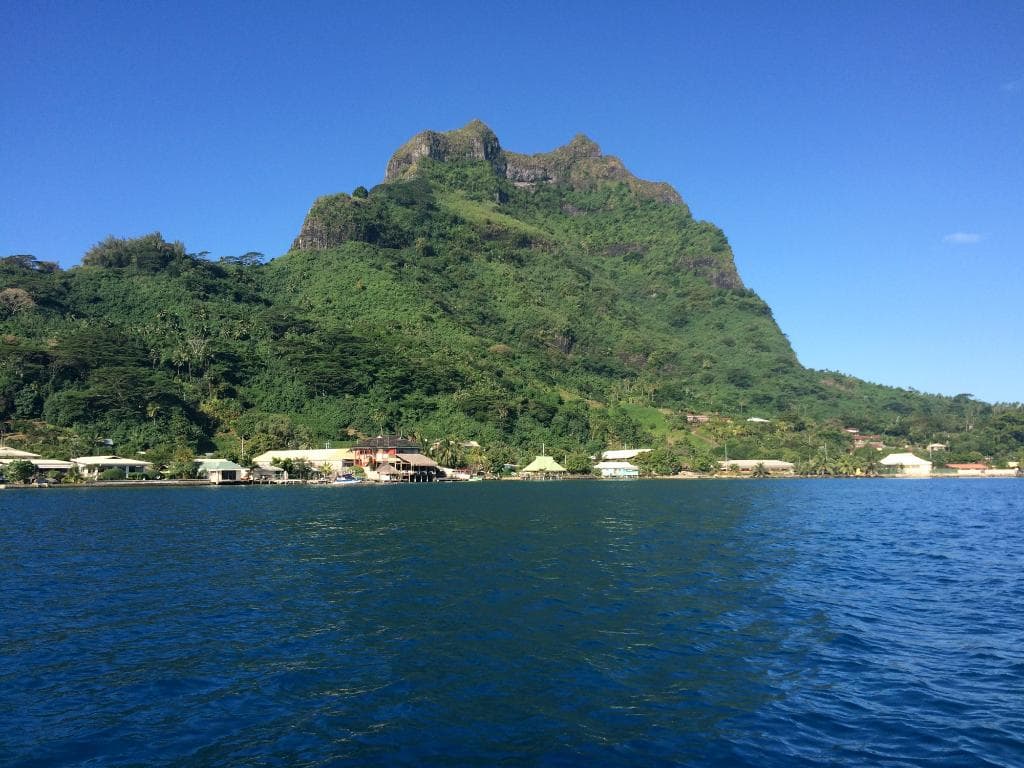 Mt. Pahia from Bora Bora lagoon