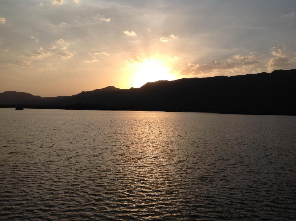 Sunset on Foy sagar Lake