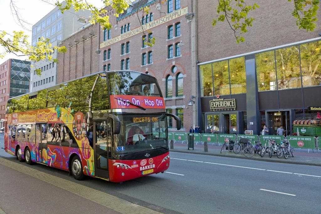 Hop on Hop off bus at Heineken Experience