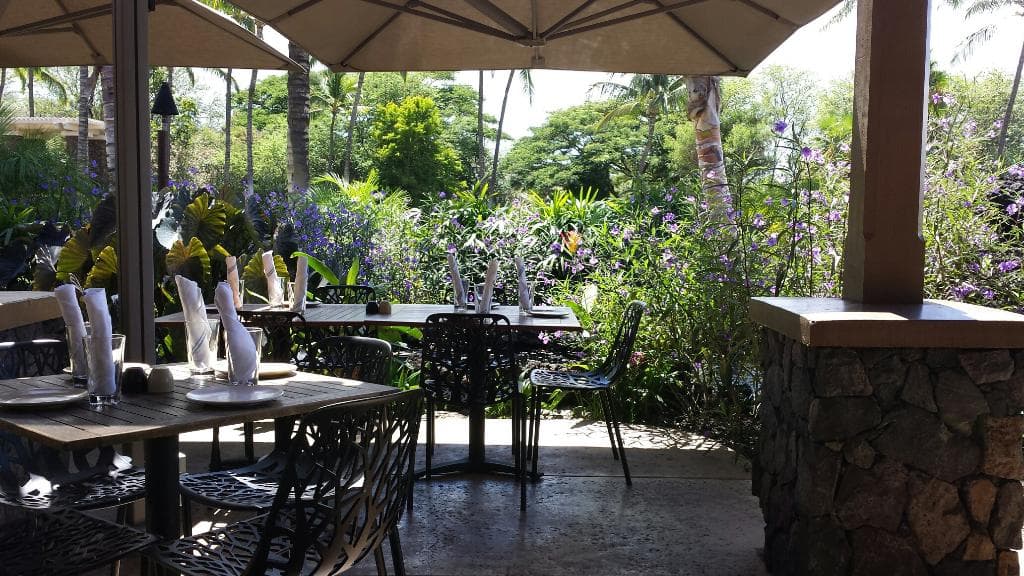 Beautiful outside dining