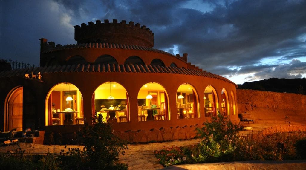 El Restaurant "Los confines del Mundo" al atardecer...