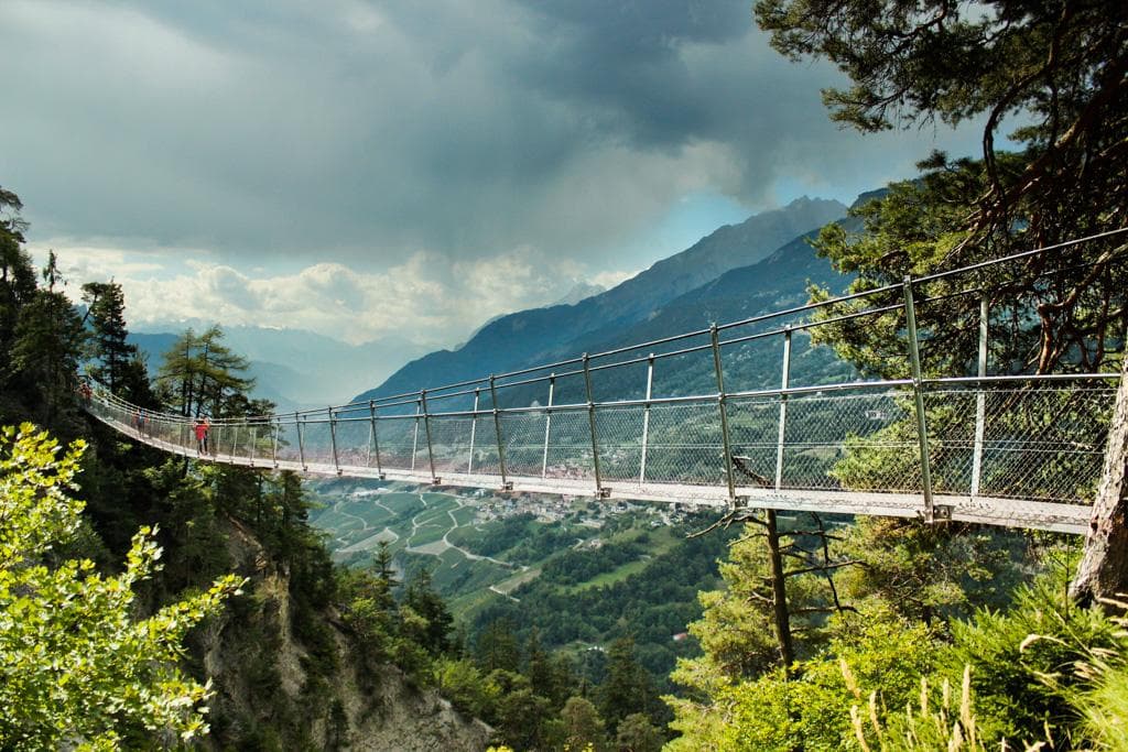 Beautiful view at the mountain edge...