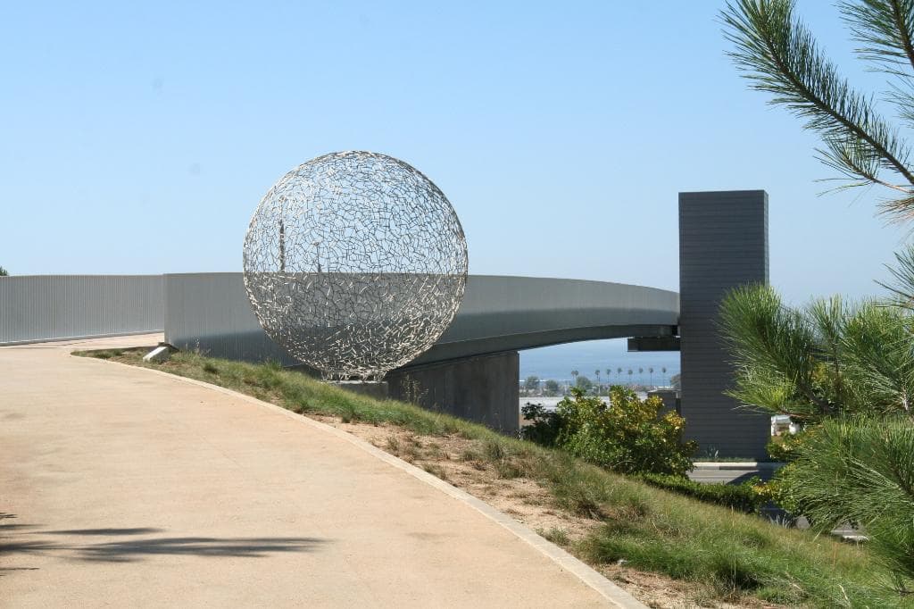 one of the many sculptures