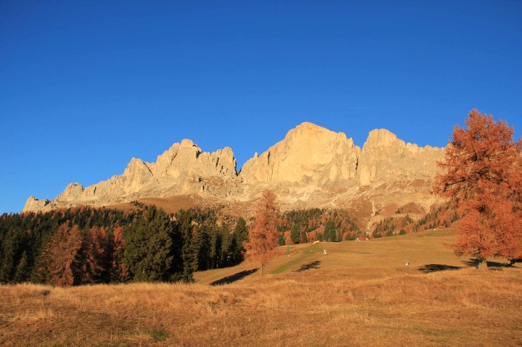 Tramonto sul Catinaccio dal Passo di Costalunga