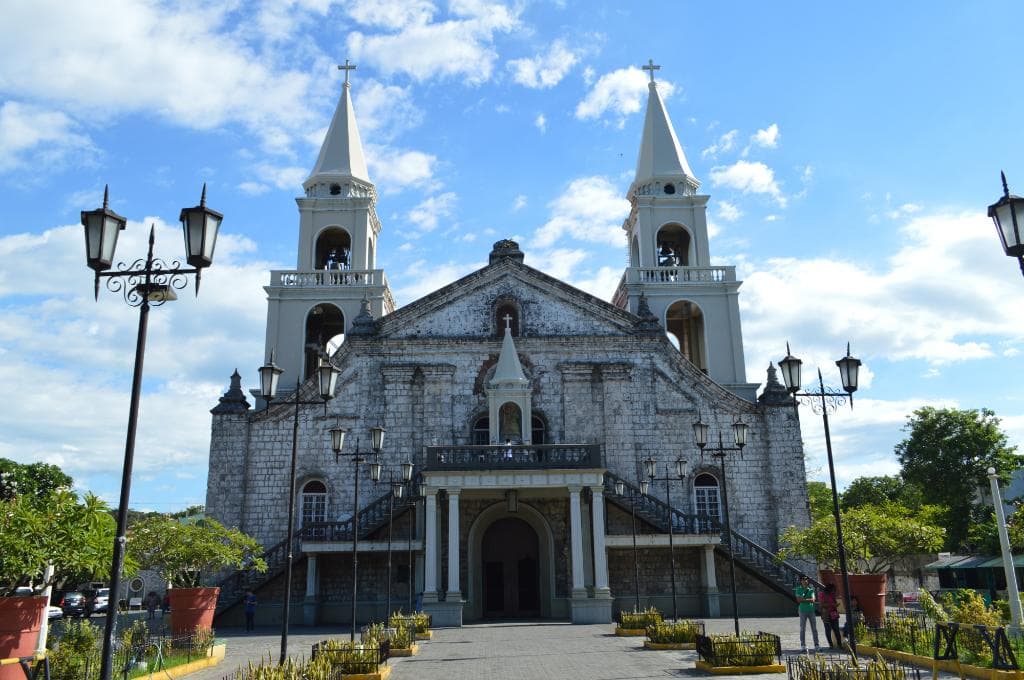 The church facade