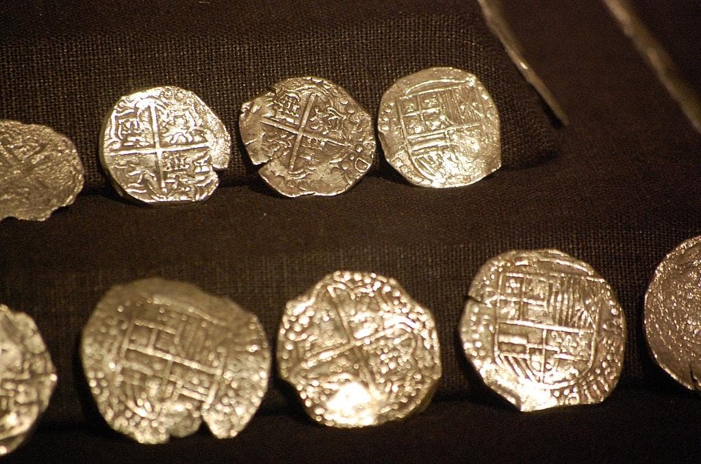 Gold coins from the shipwreck
