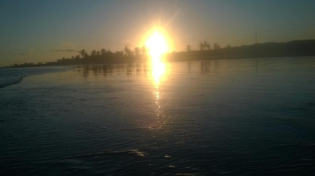 Pôr do sol na praia do Robalo