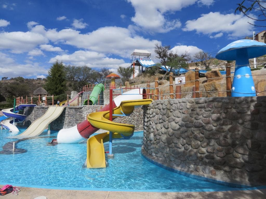 Another view of the water slides