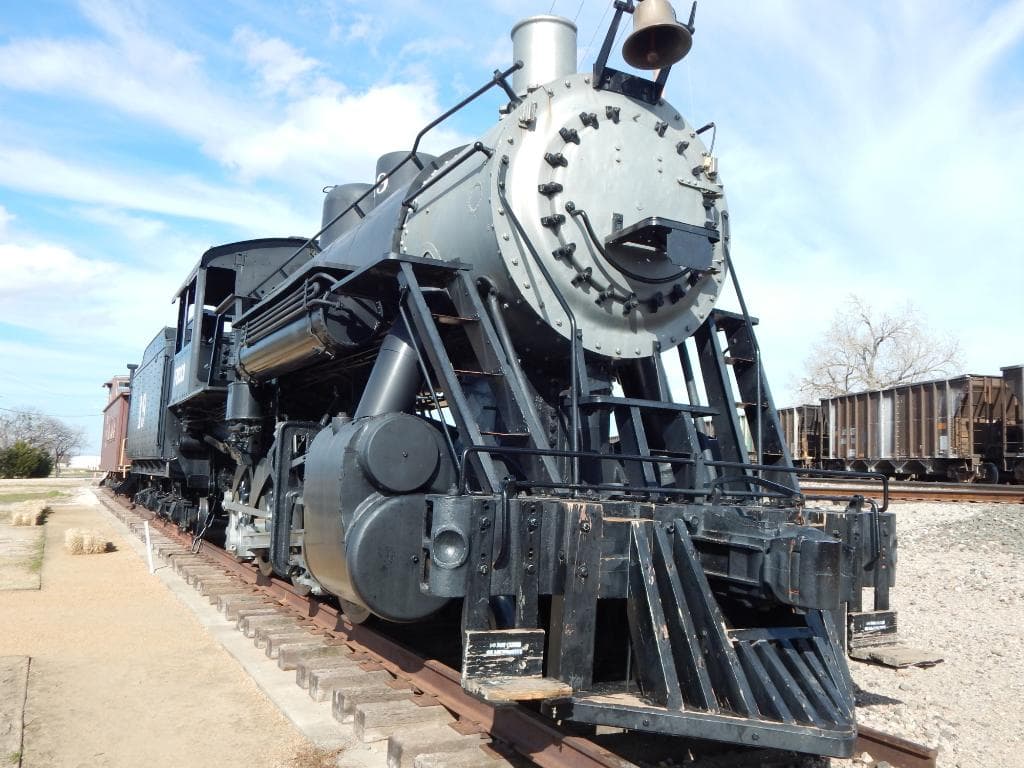 Old Steam Locomotive located near Frisco Heritage Museum